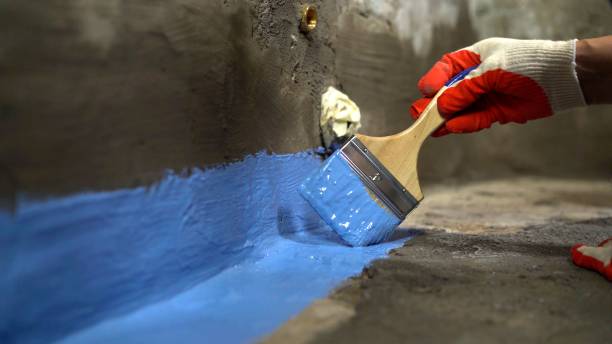 Commercial Waterproofing project at a Hilbert, WI business property by SJ Waterproofing Pros